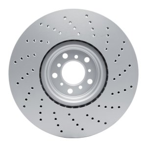 BMW X6 Brake Rotor (1) - Left Front - R1 Concepts - GeoSPEC Coated Rotor - Drilled - `15-`19